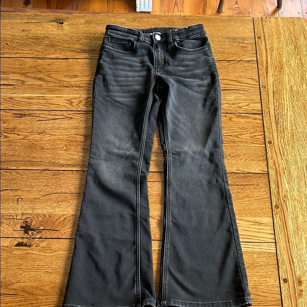 Black Flare Wide Leg Jeans